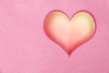 Fototapeta premium Heart frame with a colored background