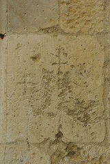 Manoppello - Abruzzo - Abbey of Santa Maria d'Arabona - Mysterious symbol outside the church