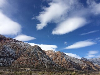 clouds over mountain