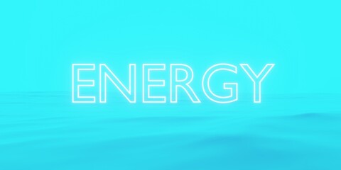 3d render, Abstract background with energy neon.