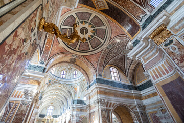 Inside interior of the Cathedral of Maria Santissima della Madia (Basilica Cattedrale Madonna della...