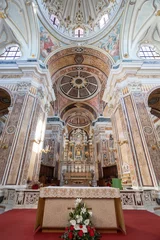 Deurstickers Inside interior of the Cathedral of Maria Santissima della Madia (Basilica Cattedrale Madonna della Madia) © angelo chiariello
