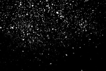 falling snowflakes on  Dark Night Sky