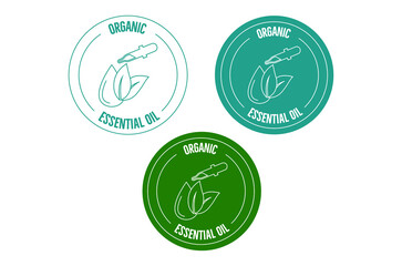 organic essential oil icon vector illustration 
