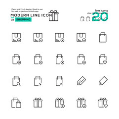 shoping icon set