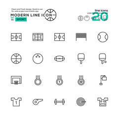 sports icon set