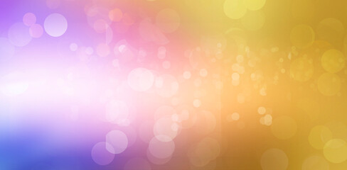 Abstract bokeh background purple Gold and white