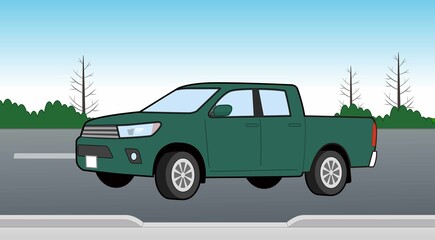 Fototapeta premium 車と空