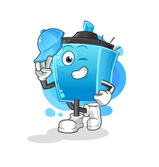 marker pen young boy character cartoon