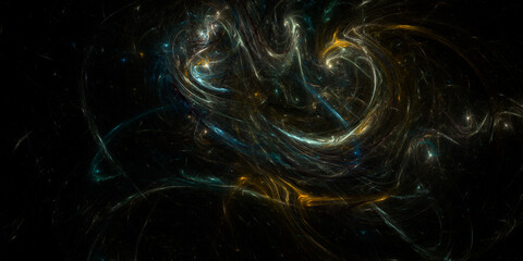 Banner Star field background . Starry outer space background texture . Colorful Starry Night Sky Outer Space background. 3D illustration
