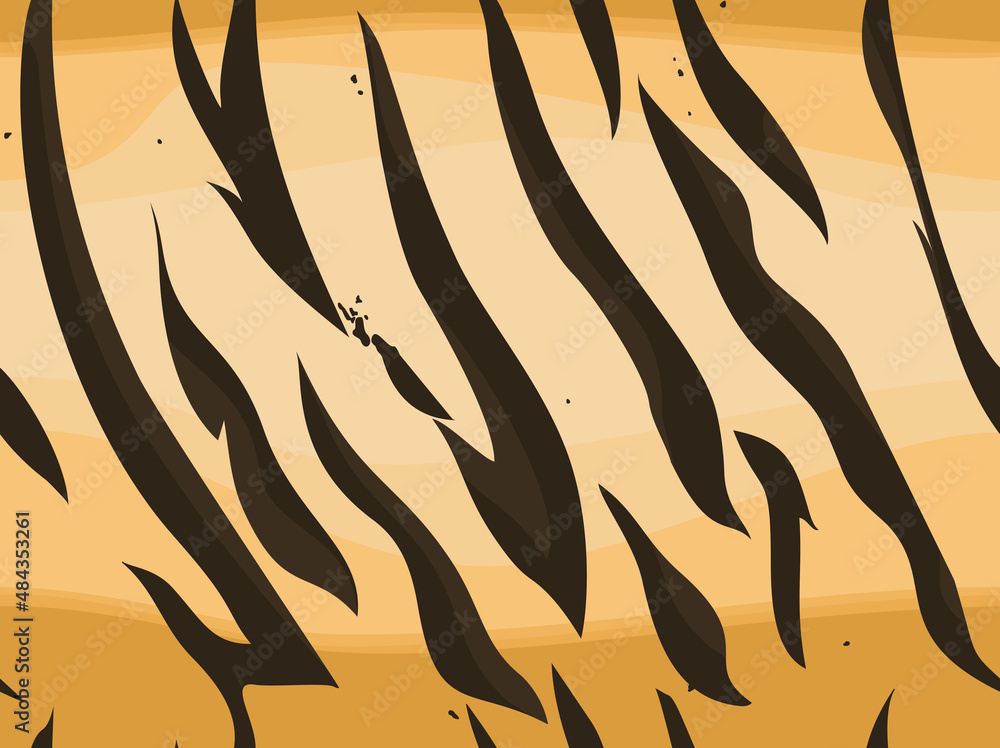 Aufkleber seamless pattern tiger skin. endless texture from vertical stripes. print on fabric and textiles. ve