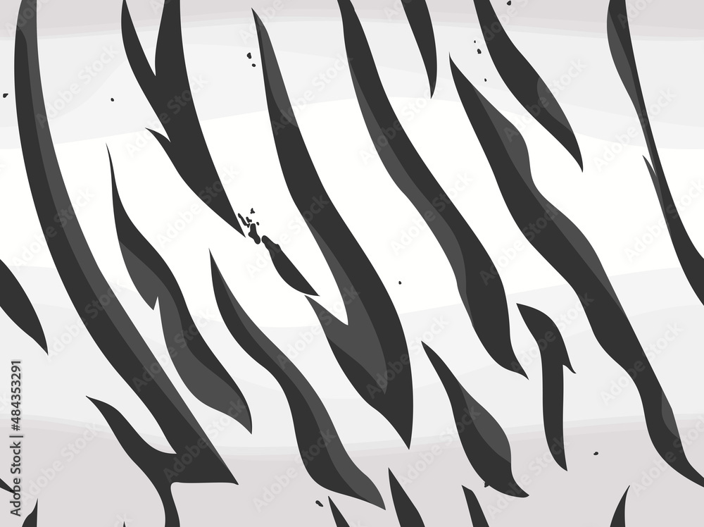Aufkleber seamless pattern tiger skin. endless texture from vertical stripes. print on fabric and textiles. ve