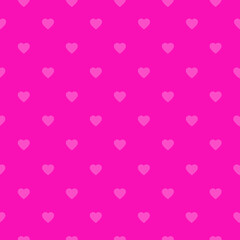 Seamless pink hearts pattern