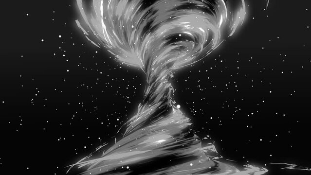 Tornado formation, very intense tornado