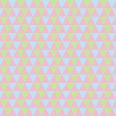 Geometric seamless pattern with stripes and triangles Vintage Retro design Light color palette