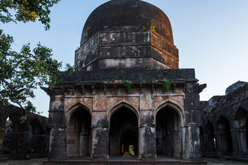 Hathi Mahal also known as Elephant Palace, Mandav. Mandu is an ancient fort city in the central...