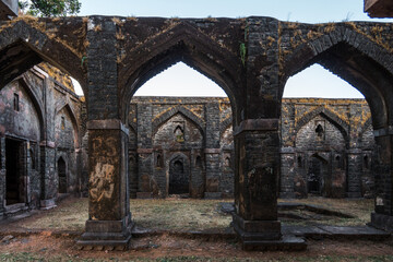 Hathi Mahal also known as Elephant Palace, Mandav. Mandu is an ancient fort city in the central...