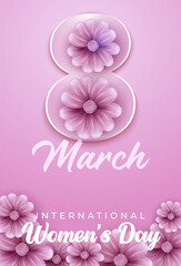 Creative design poster international womens day