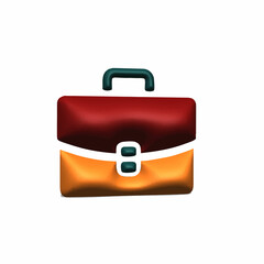 3d bag icon design illustration