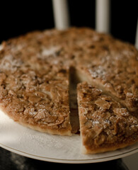 Piece of almond pie.