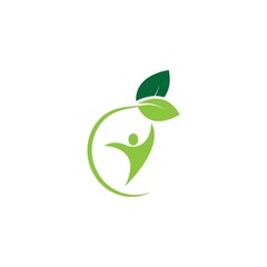 Human Healthy Life Logo template vector icon