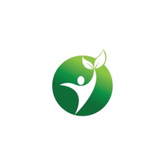 Human Healthy Life Logo template vector icon