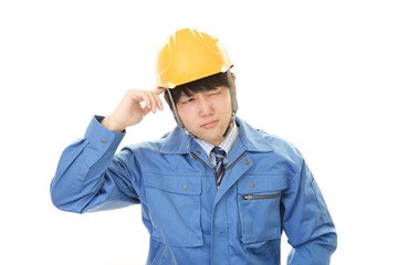 疲れた男性労働者