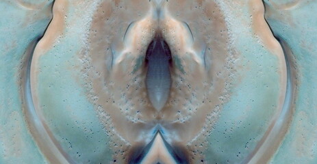 erotic symmetrical photography of the deserts of Africa from the air
