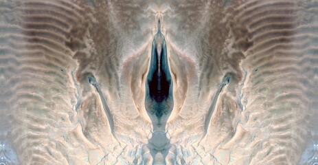 erotic symmetrical photography of the deserts of Africa from the air