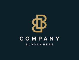 Luxury letter BB logo template