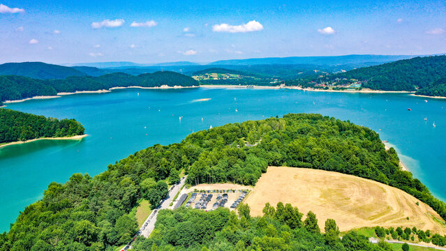 Zalew Solina, Jezioro Solińskie, Bieszczady, G&oacute;ry, Solina, Polańczyk 