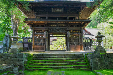 East Asian hip-and-gable roof symbolized the boundary  between the worlds of human and god in Japanese garden.