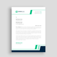 Letterhead template in Abstract style design