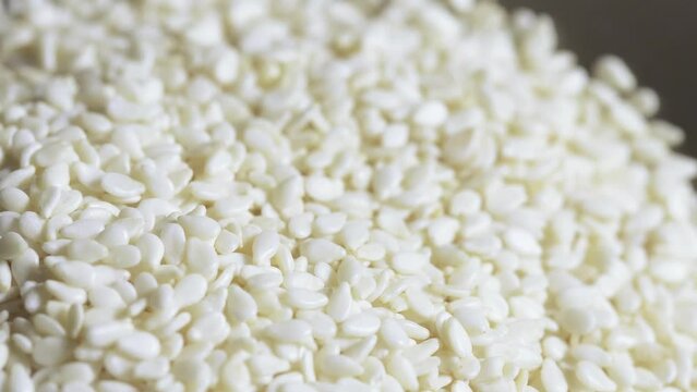 A pile of white sesame