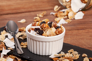 Healthy Food - Food For Breakfast; Tasty And Nutritious Organic Granola