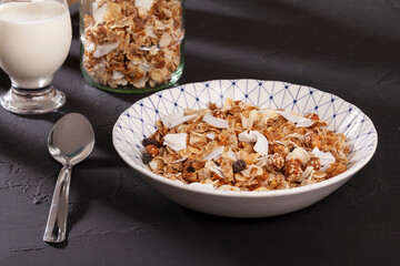 Healthy Food - Food For Breakfast; Tasty And Nutritious Organic Granola