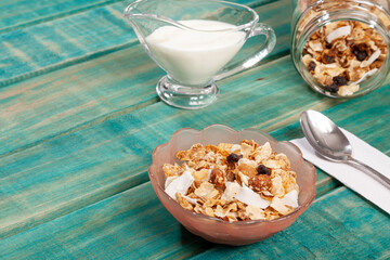 Healthy Food - Food For Breakfast; Tasty And Nutritious Organic Granola