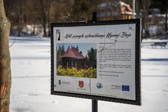 Wysowa Zdr&oacute;j, tablica informacyjna