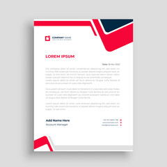 Letterhead template in Abstract style design