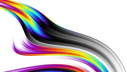 Abstract fractal pattern on white blank background.