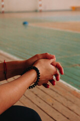 crossed arms of a girl