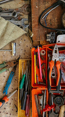 construction tools on the table