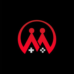 M Gaming Logo Creative Modern Minimal Alphabet Initial Letter Mark Monogram Editable in Vector Format