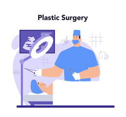 Plastic surgery concept. Idea of modern aesthetic medicine