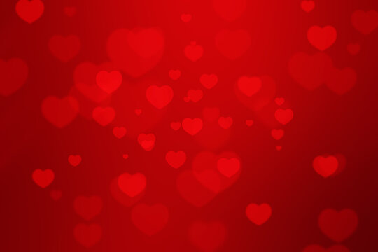 red abstract background with heart shape texture for valentine and Christmas.
