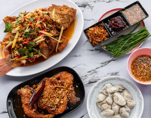 Thai Spicy Seafood Mixed Dishes