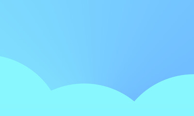 Fototapeta na wymiar blue gradient background with waves below
