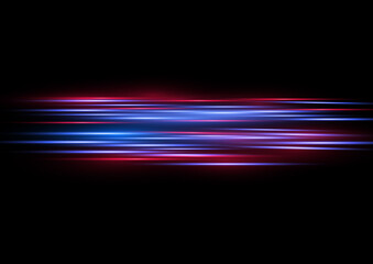 Red blue special effect, horizontal police line