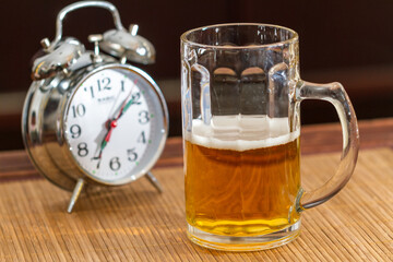 Beer and alarm clock
