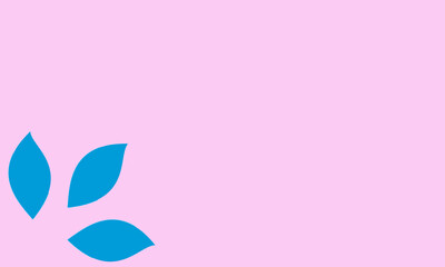 peach background with petals in the bottom corner